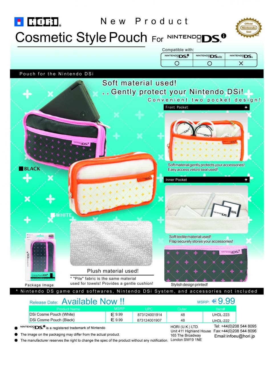 Officially Licensed DS - i Cosme Pouch - White (Nintendo DS) Officially Licensed DS - i Cosme Pouch - White (Nintendo DS)
